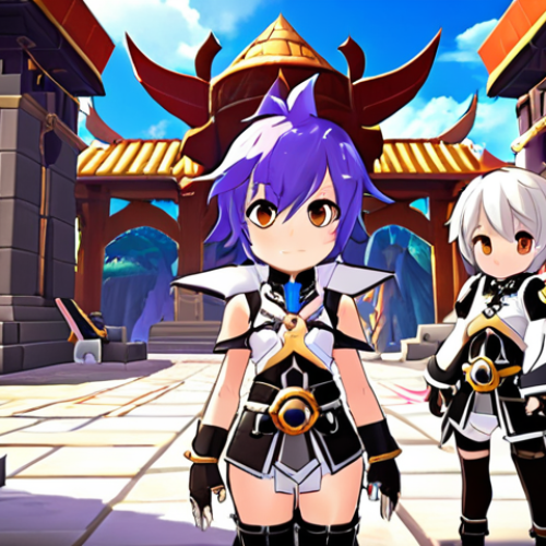 Home 11 ** A new player being welcomed into the world of Elsword, surrounded by exciting events and gifts. Focus on the feeling of adventure and opportunity.
**